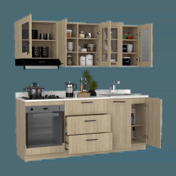 Cocina Integral con Gabinetes Modernos